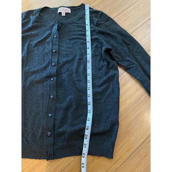 Philosophy Dark Academia Cardigan Sweater Women Medium Grandma Cottage Core - Picture 5 of 12
